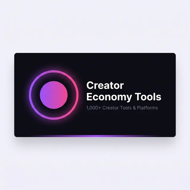 Preview of Creator Economy Tools