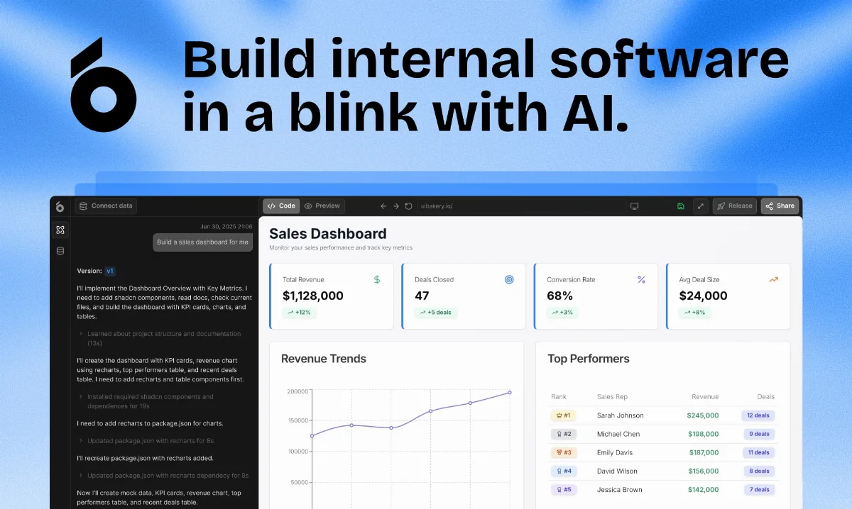 Preview of Build internal tools faster than ever