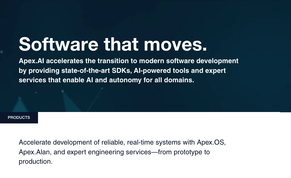 Preview of Apex.AI