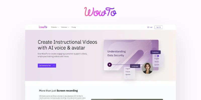Preview of Create support videos with AI