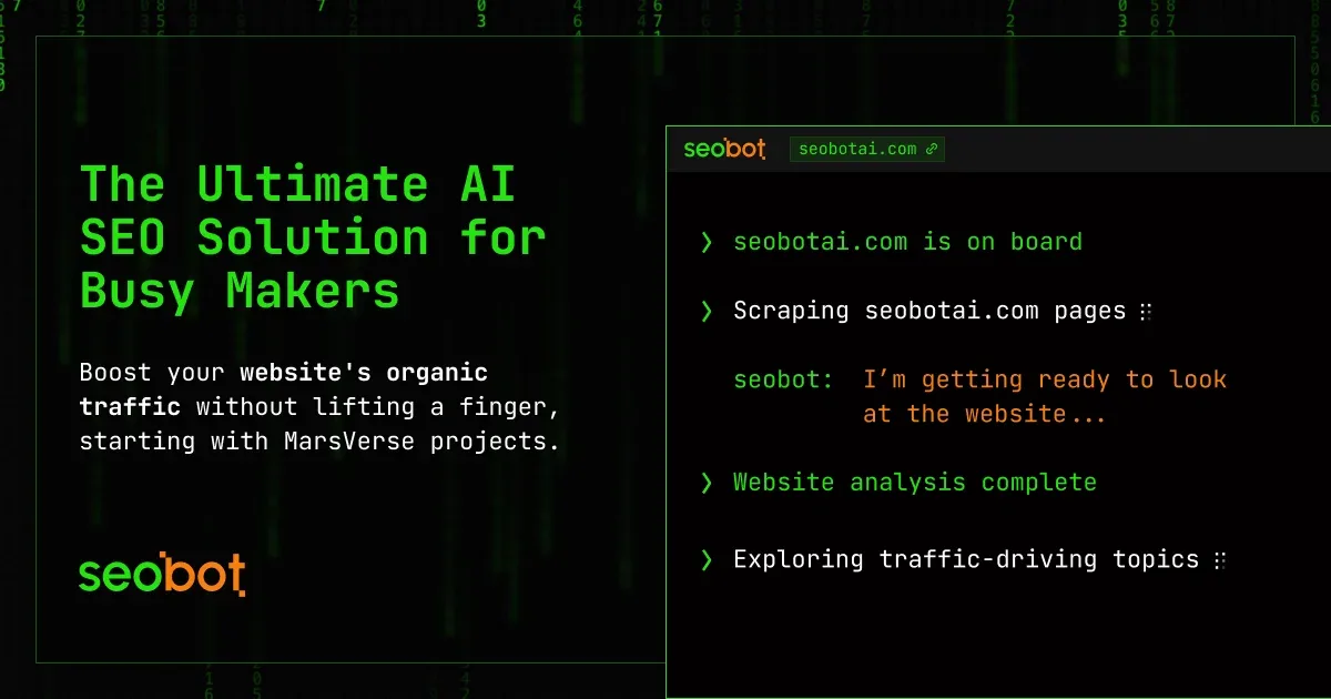 Preview of SEO Bot