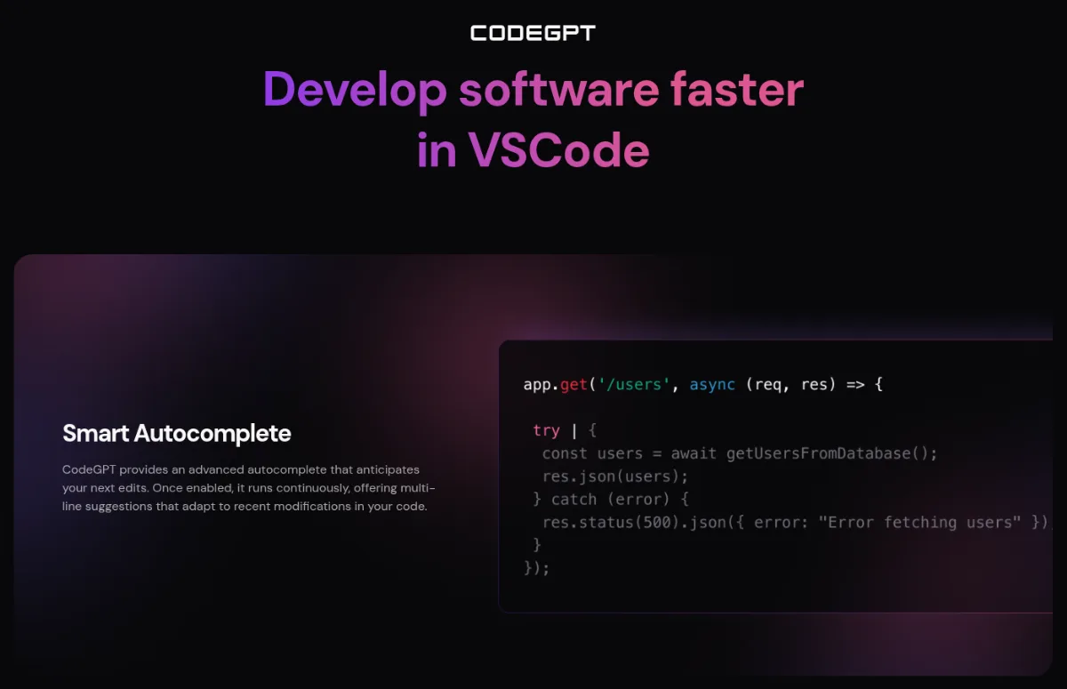 Preview of CodeGPT