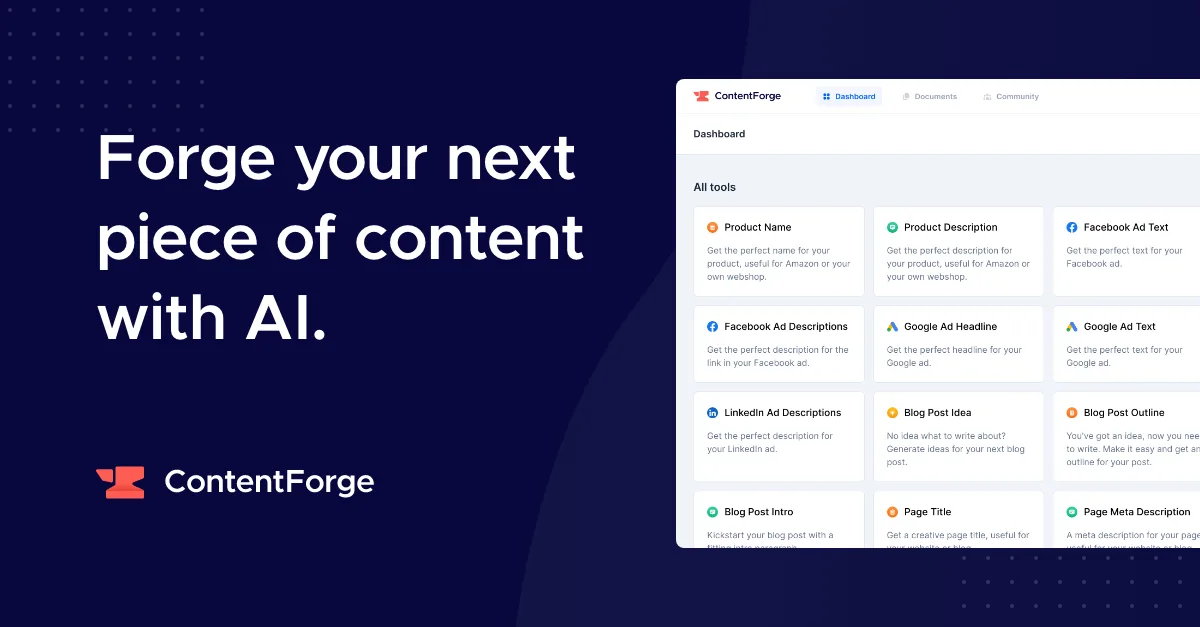 Preview of ContentForge