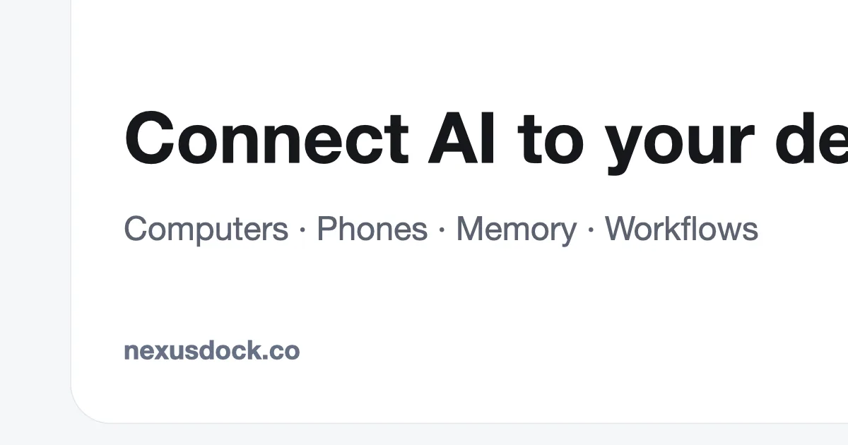 Preview of NexusDock