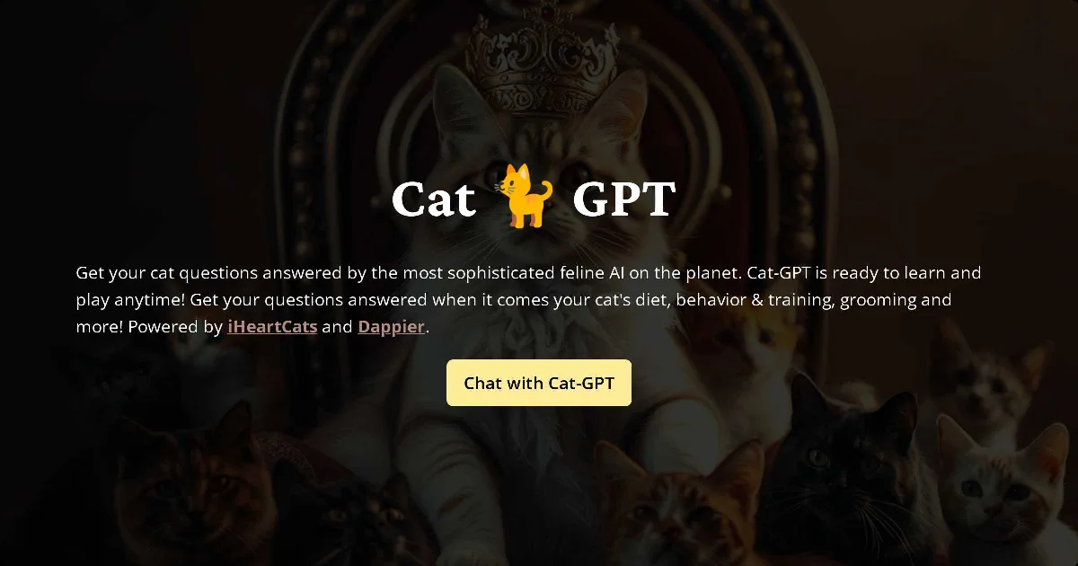 Preview of Cat 🐈 GPT