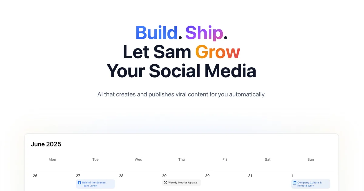 Preview of PostSam