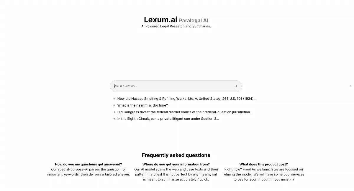 Preview of Lexum.ai