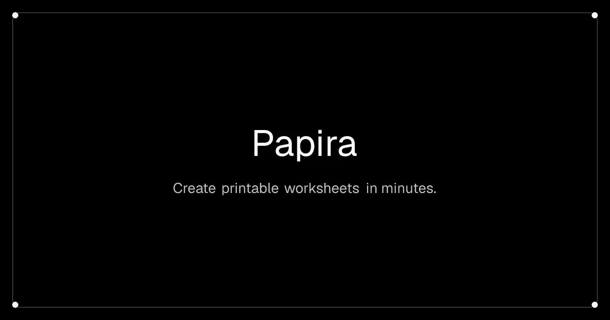 Preview of Papira