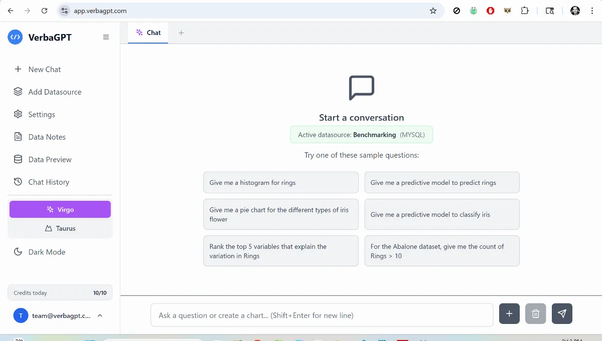 Preview of VerbaGPT