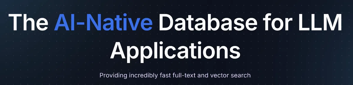 Preview of AI-native database for LLM