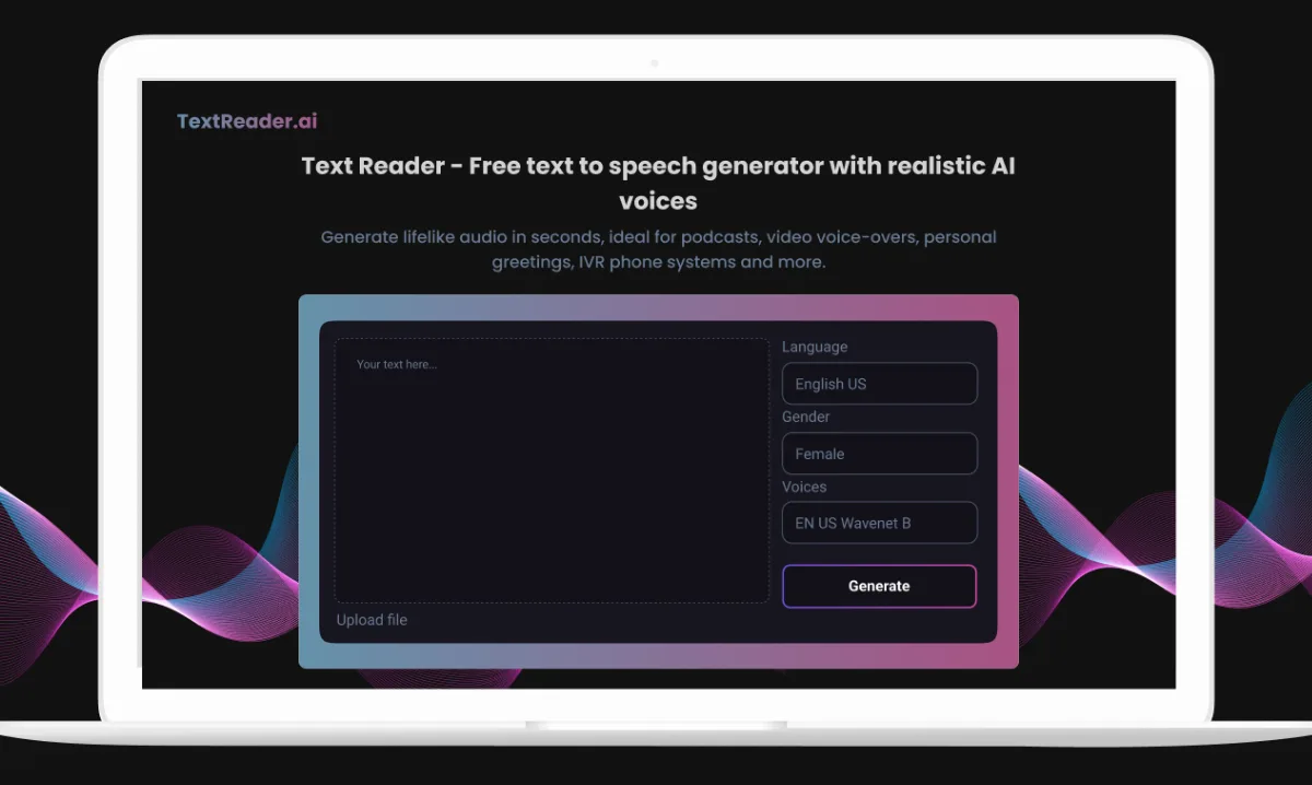 Preview of Text Reader