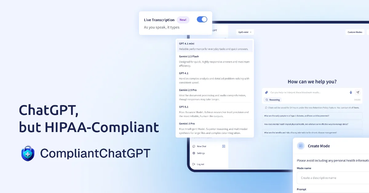 Preview of CompliantChatGPT
