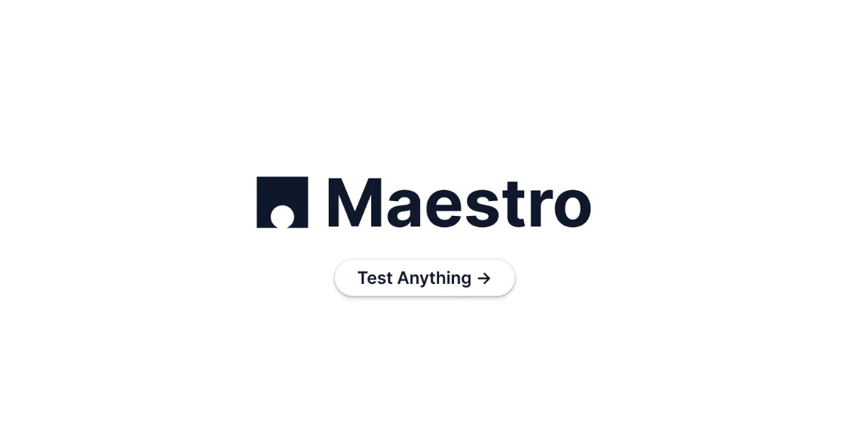 Preview of Maestro