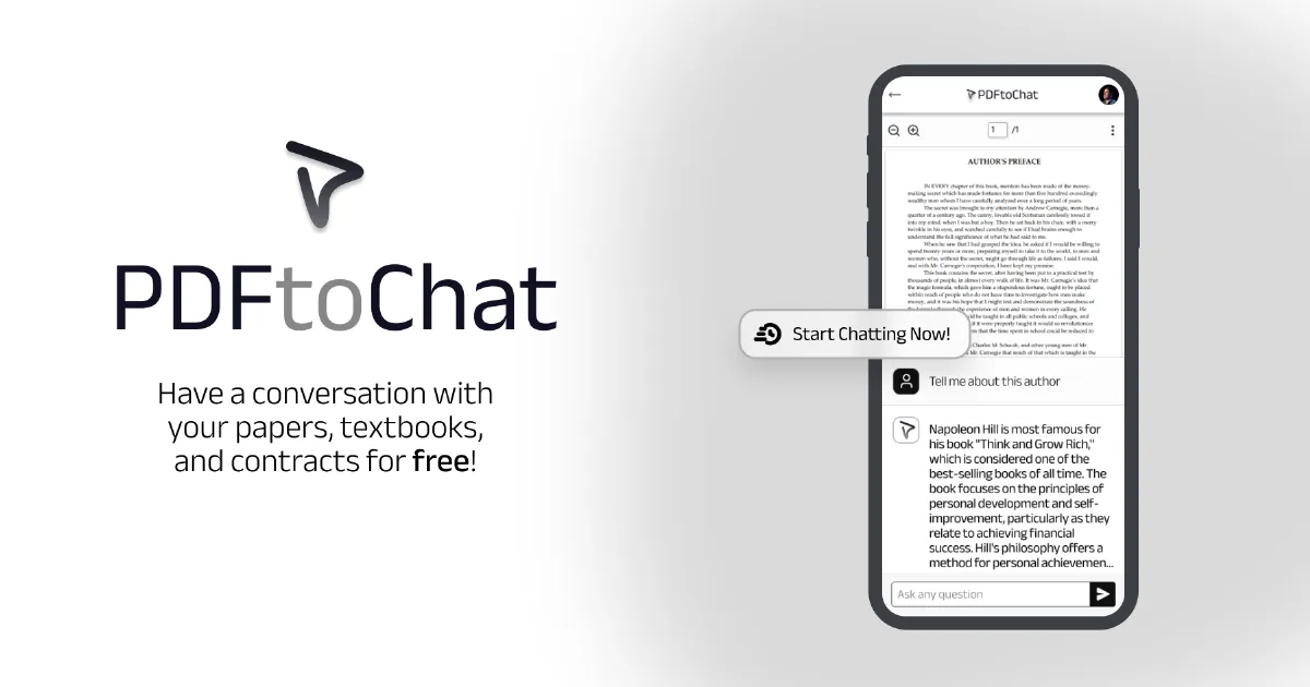 Preview of pdftochat.com