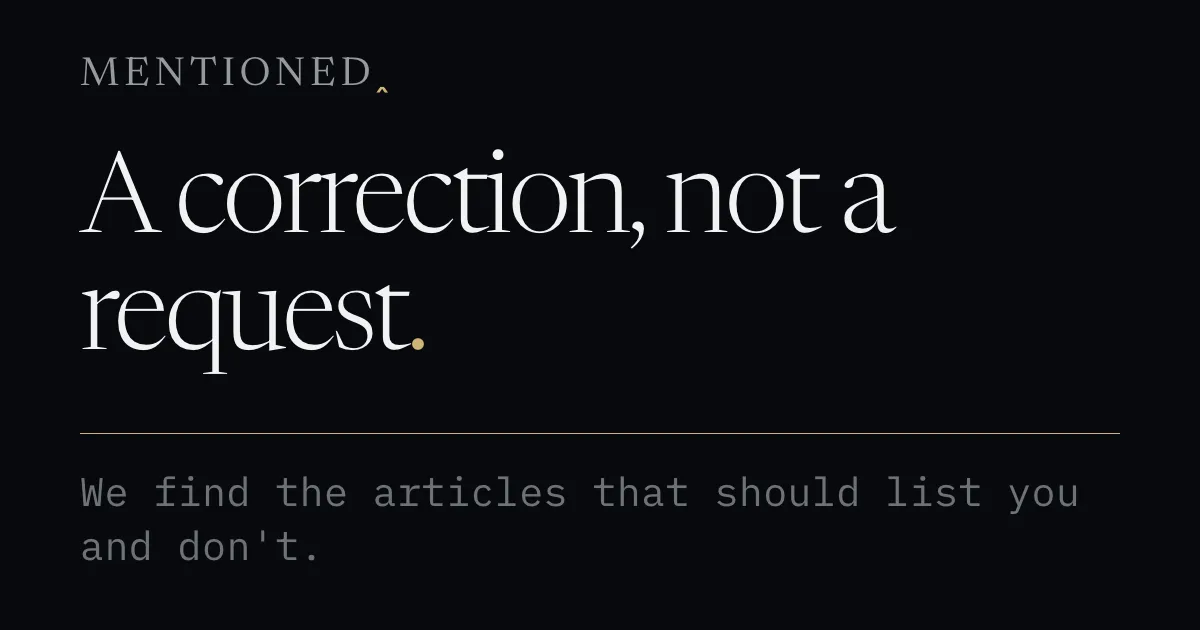 Preview of Mentioned