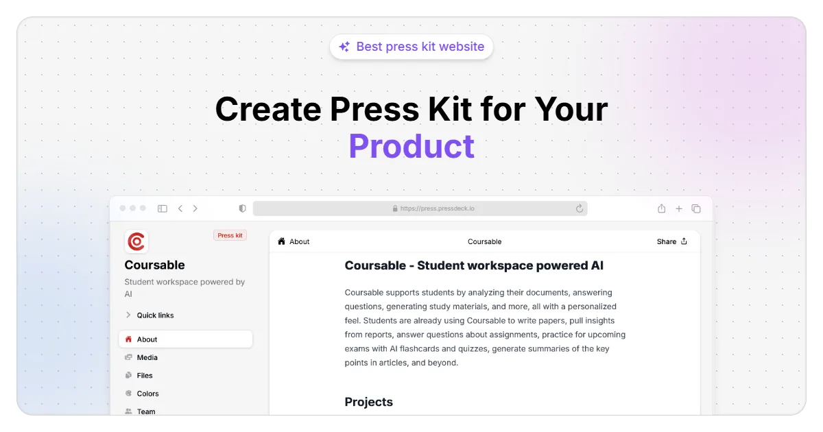 Preview of Pressdeck