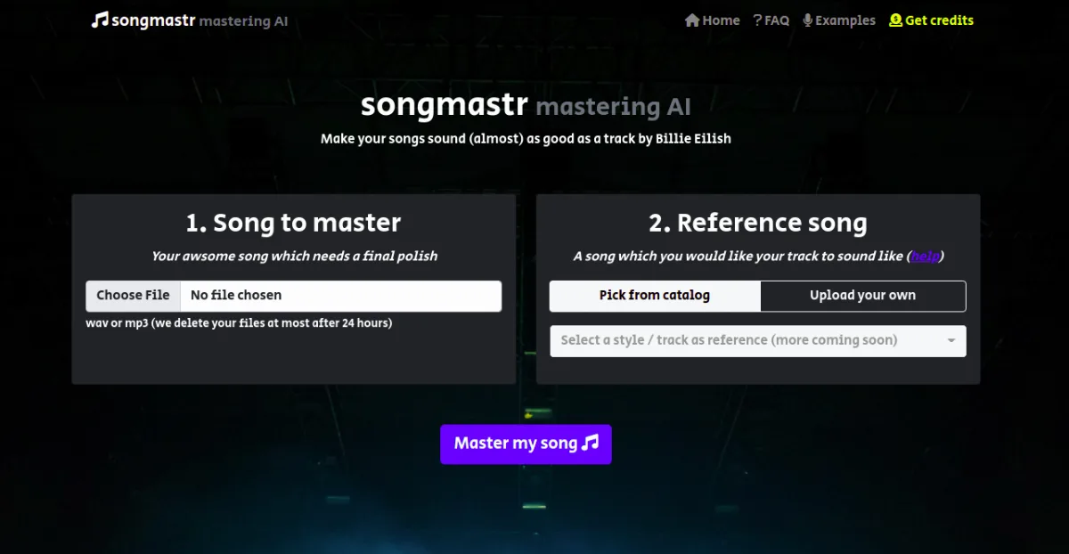 Preview of www.songmastr.com