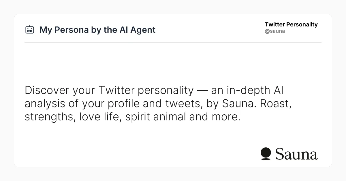 Preview of Twitter Personality