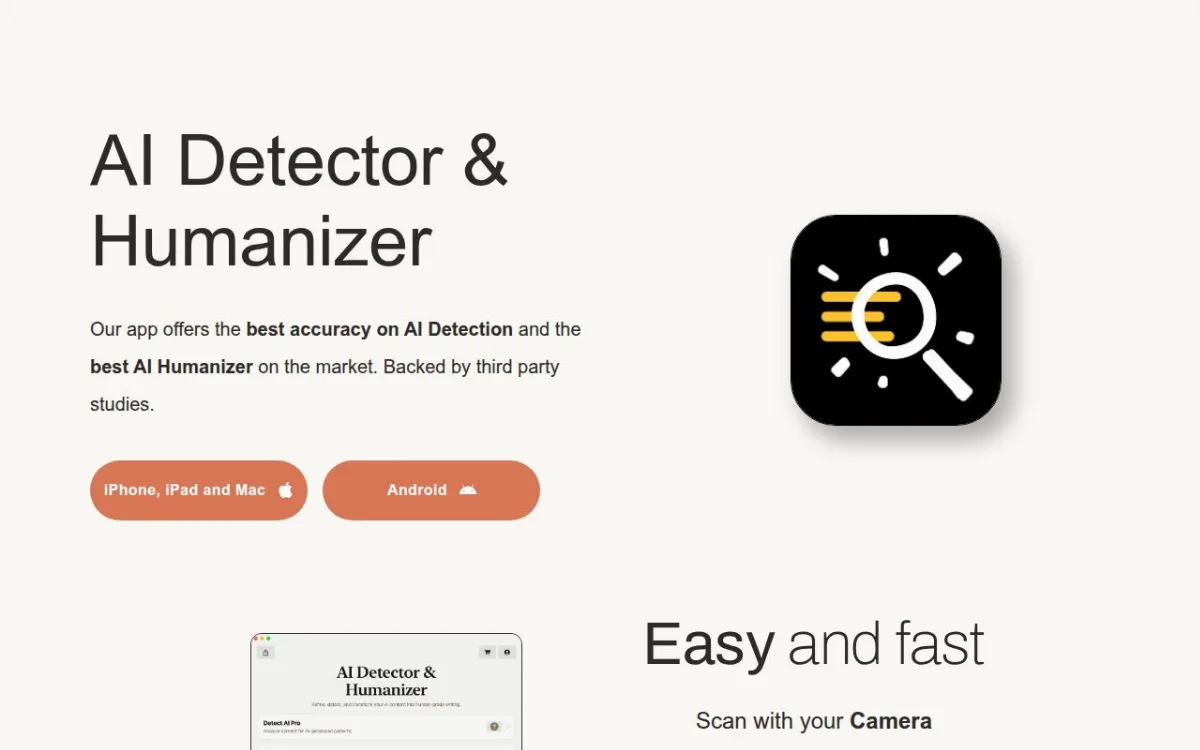 Preview of AI Detector & Humanizer