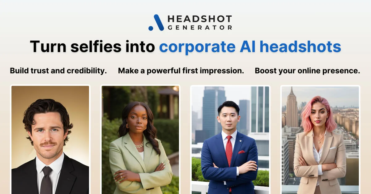 Preview of AI Headshot Generator