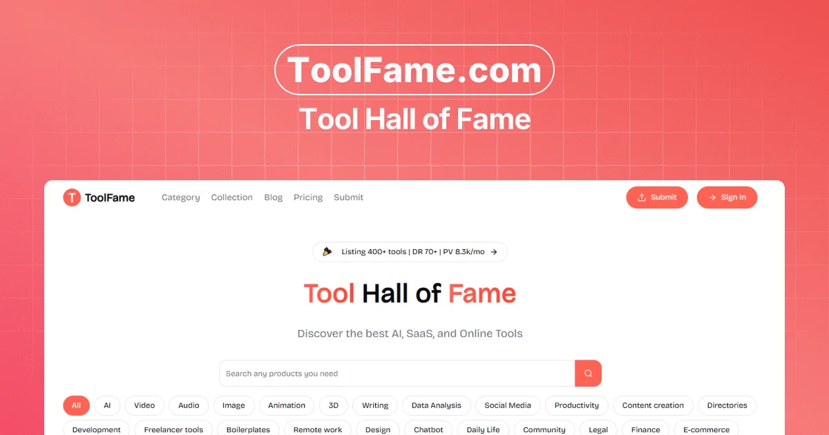 Preview of ToolFame