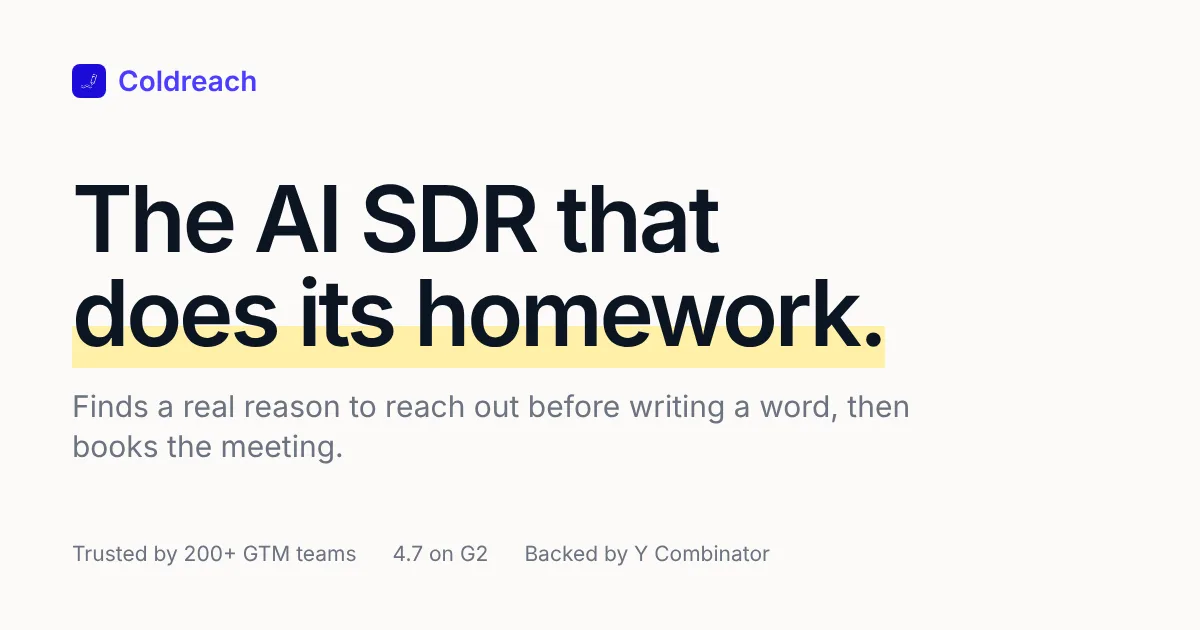 Preview of AI SDR That Actually Books Meetings