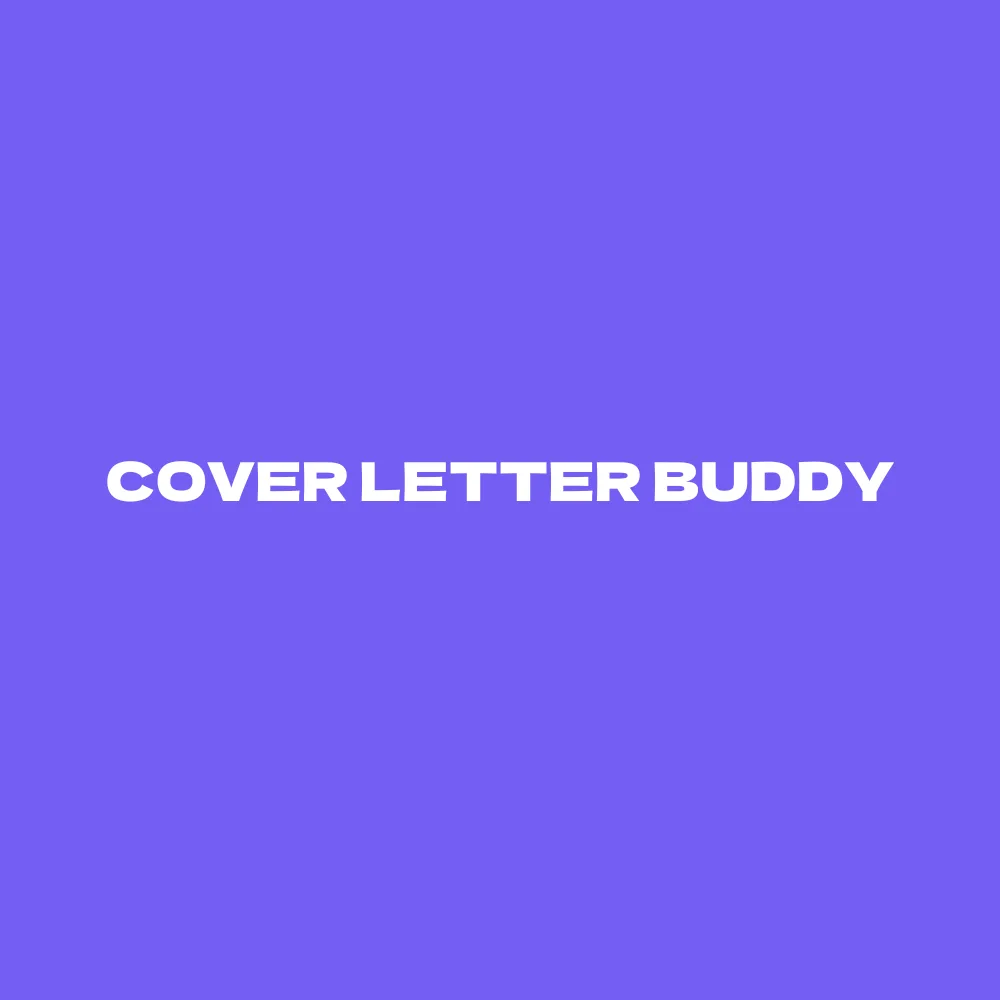 Preview of Cover Letter Buddy