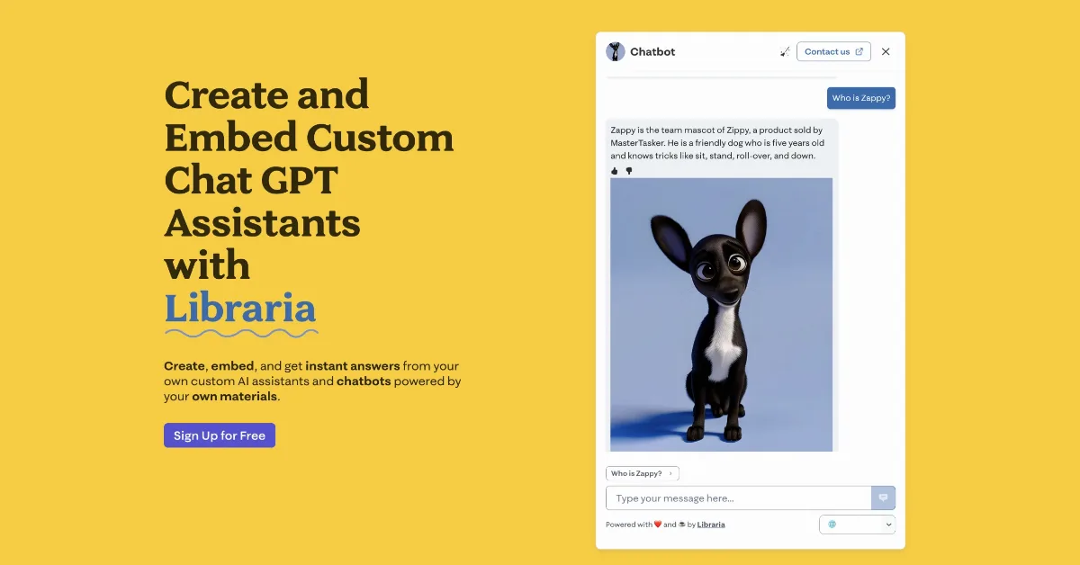 Preview of Libraria AI