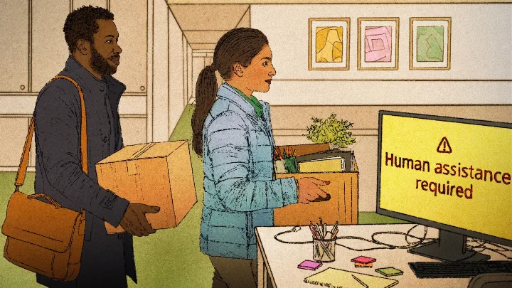 Image for: Lose your job to AI? Here’s what to do if a company wants you back