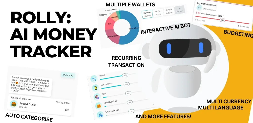 Preview of Rolly: AI Money Tracker