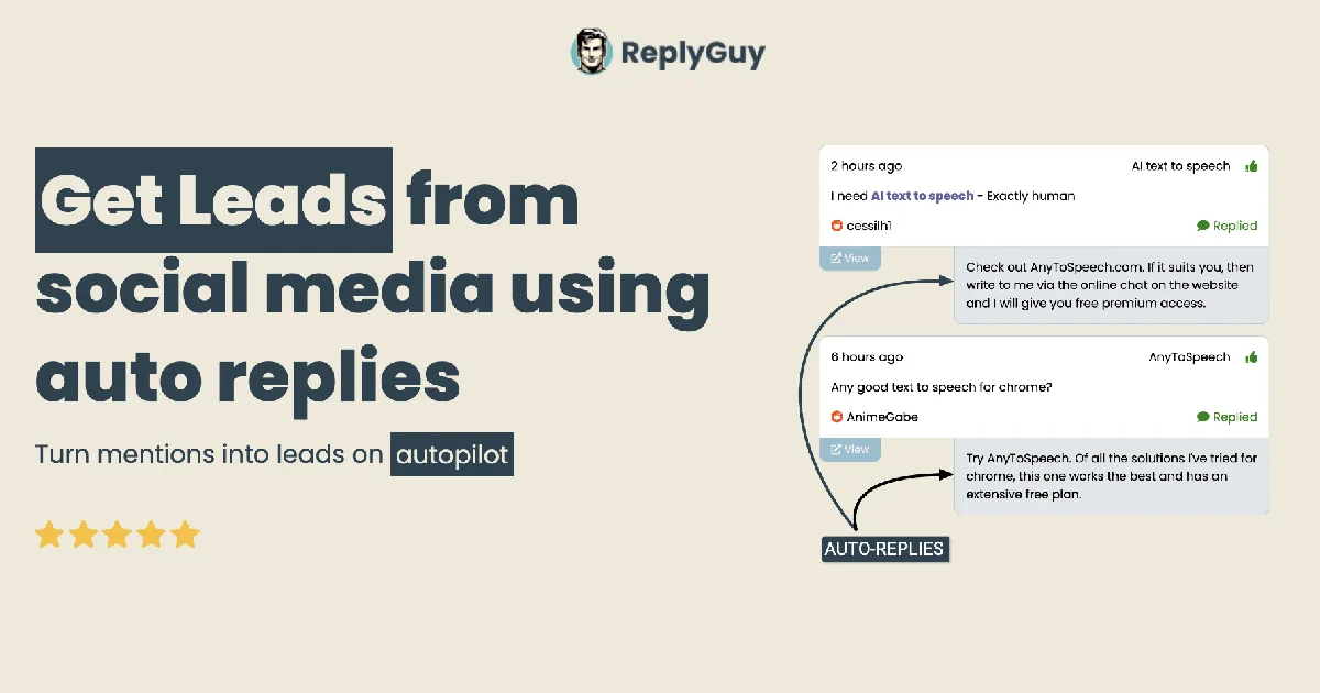 Preview of ReplyGuy