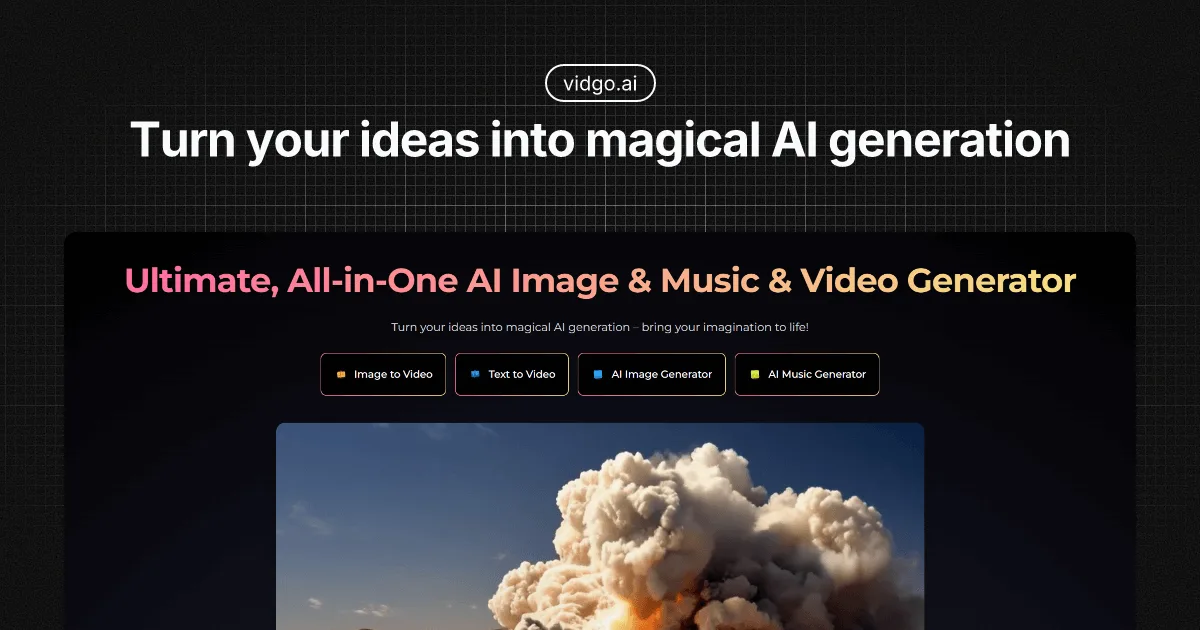 Preview of Vidgo AI
