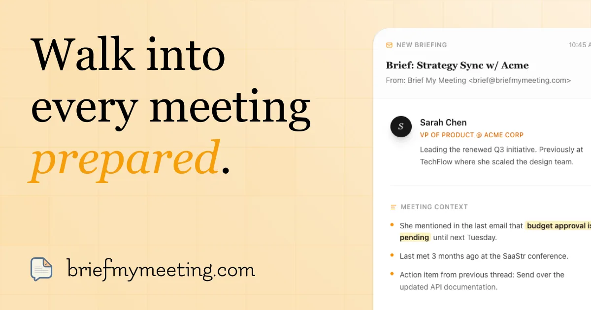 Preview of Brief My Meeting