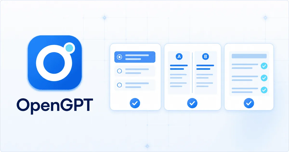 Preview of OpenGPT
