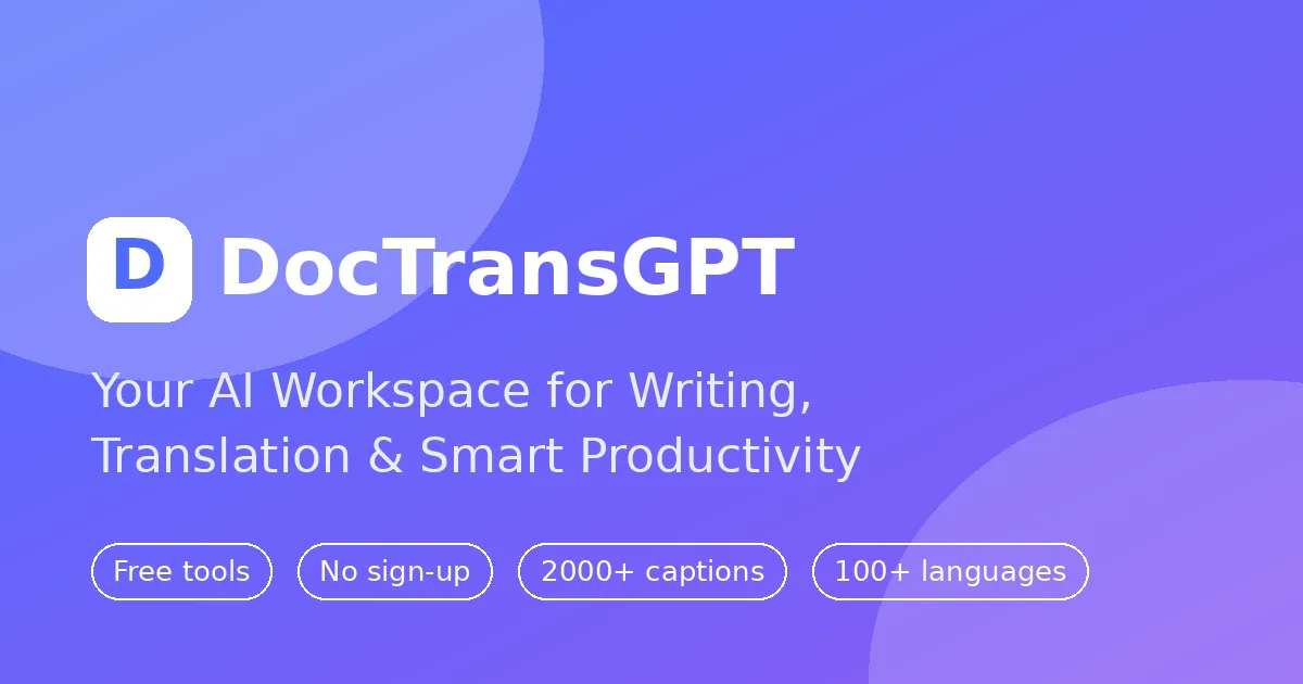 Preview of DocTransGPT