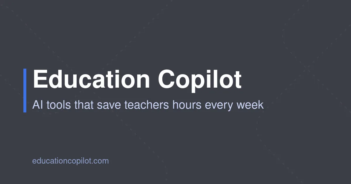 Preview of Education Copilot