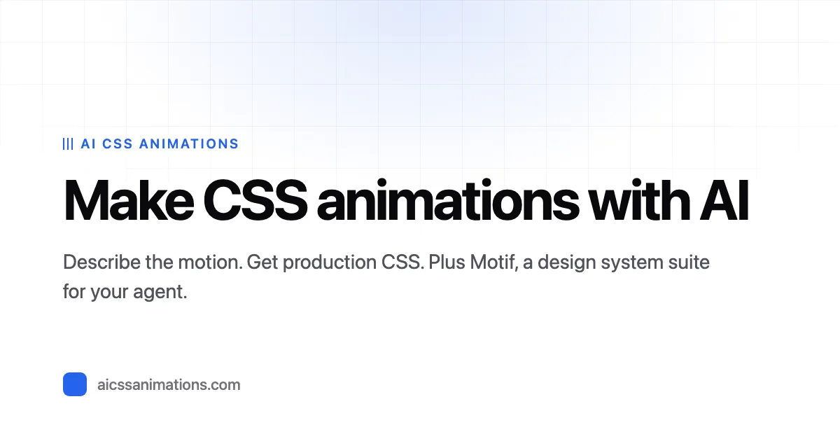 Preview of AI CSS Animations