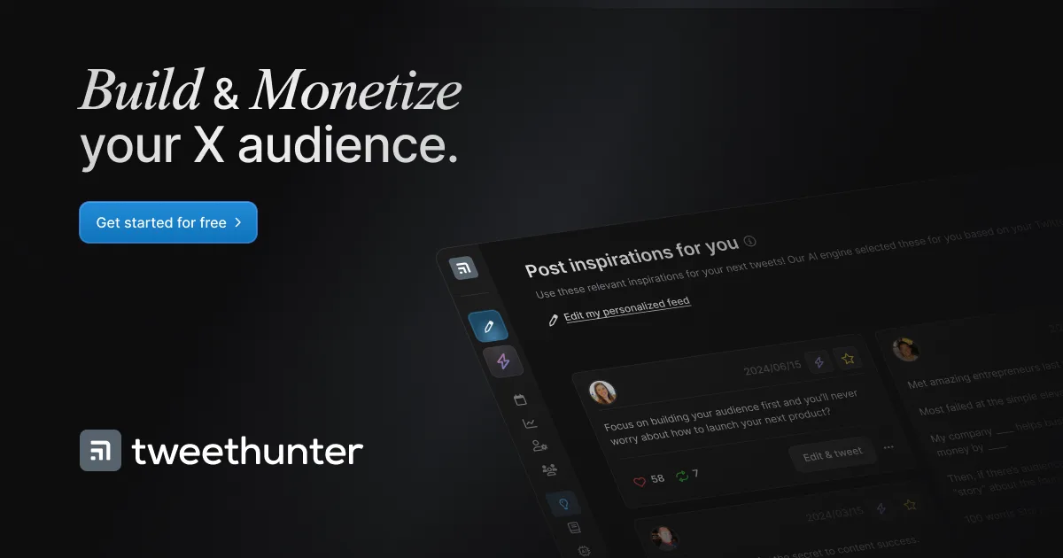 Preview of Tweet Hunter