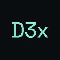 D3x logo