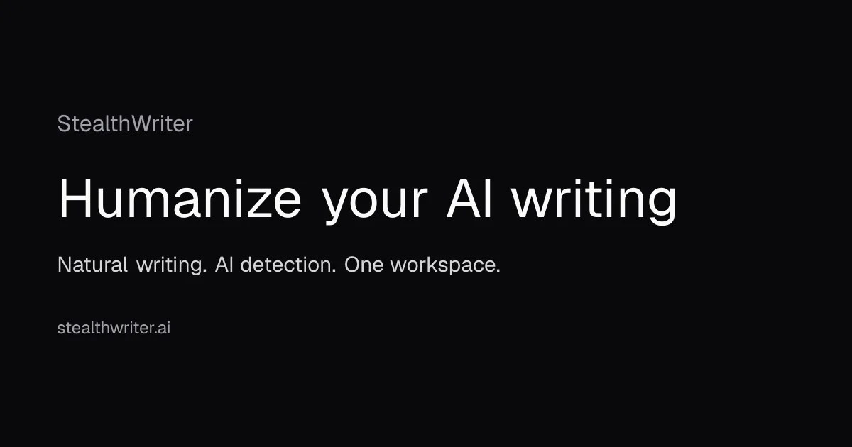 Preview of StealthWriter