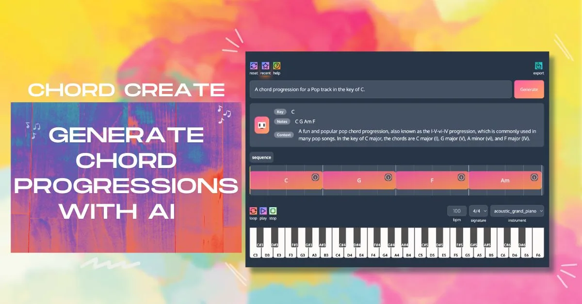 Preview of Chord Progression Generator