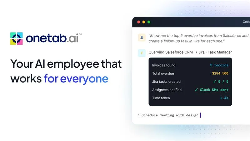 Preview of Onetab AI