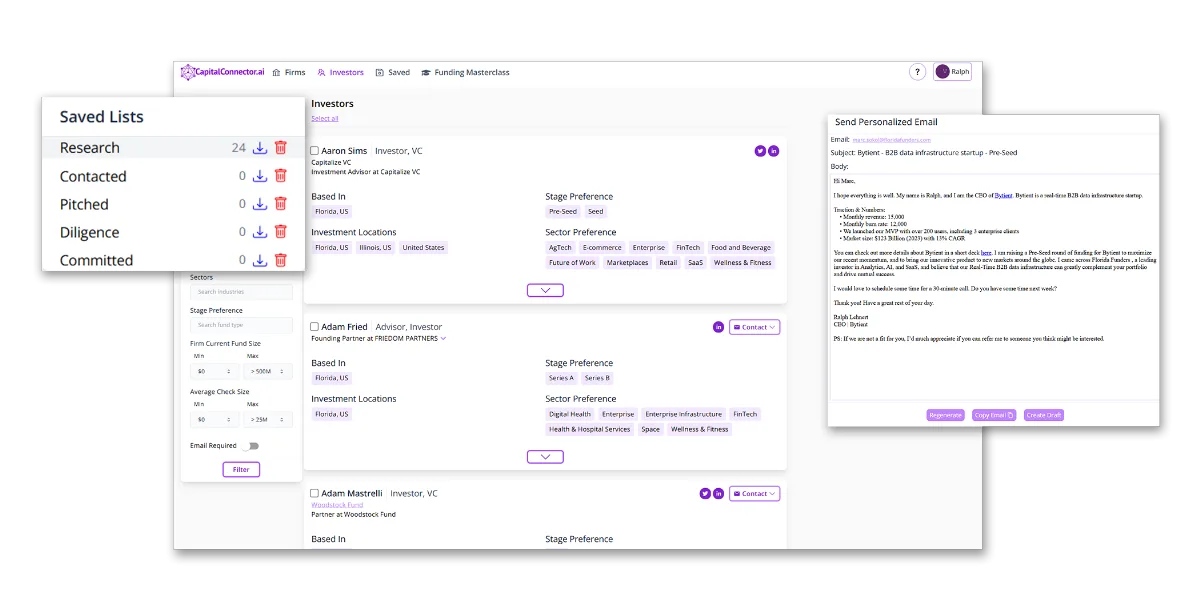 Preview of CapitalConnector.ai