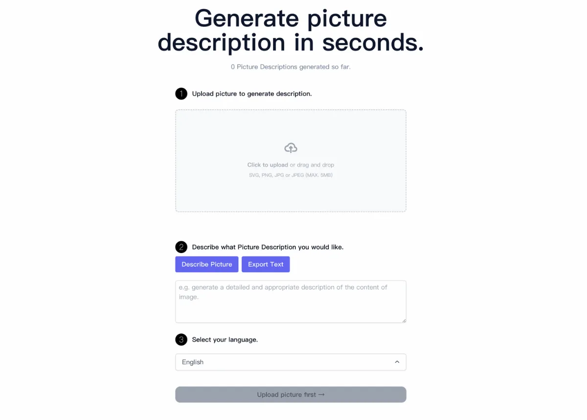 Preview of PictureDescription