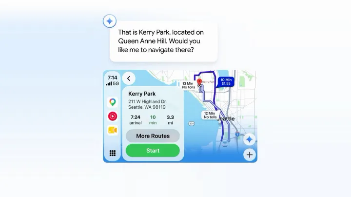 Image for: Now you can chat with Gemini while using Google Maps through CarPlay