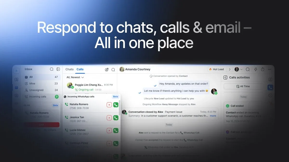 Preview of respond.io