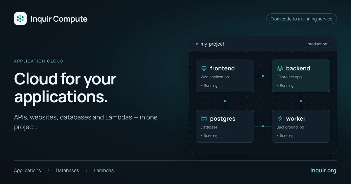 Preview of Inquir Compute