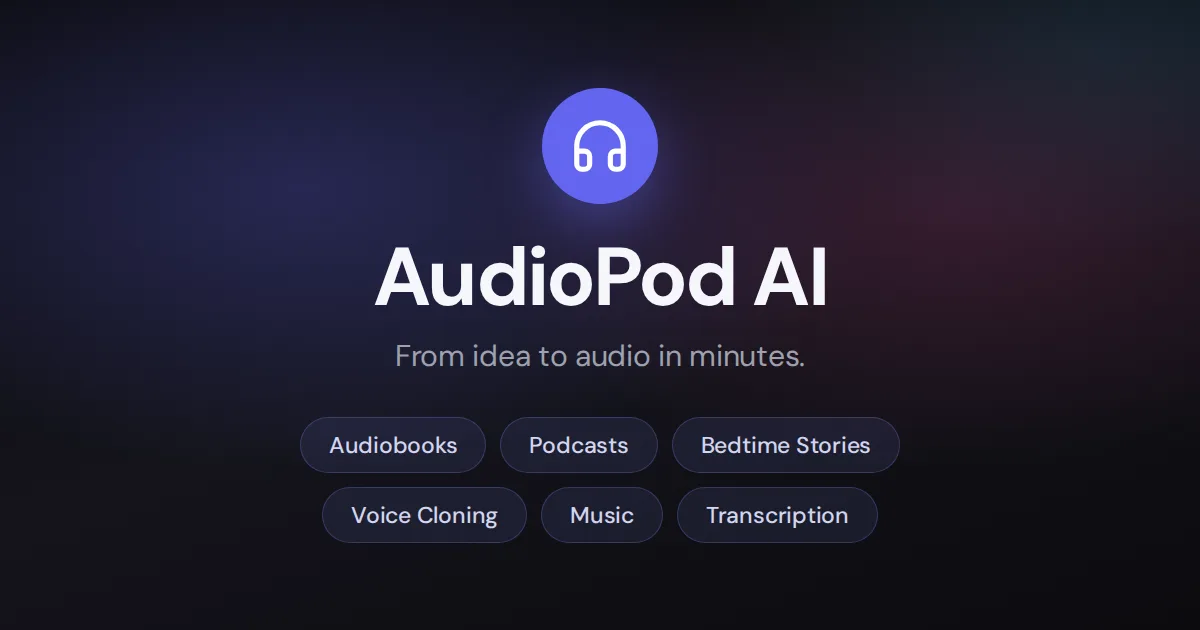 Preview of AudioPod AI