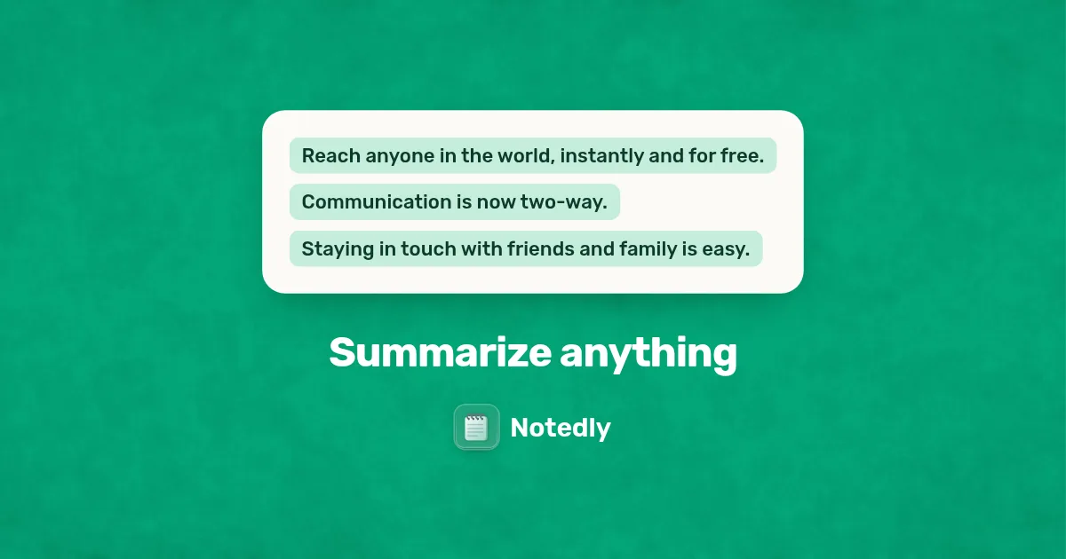 Preview of Notedly