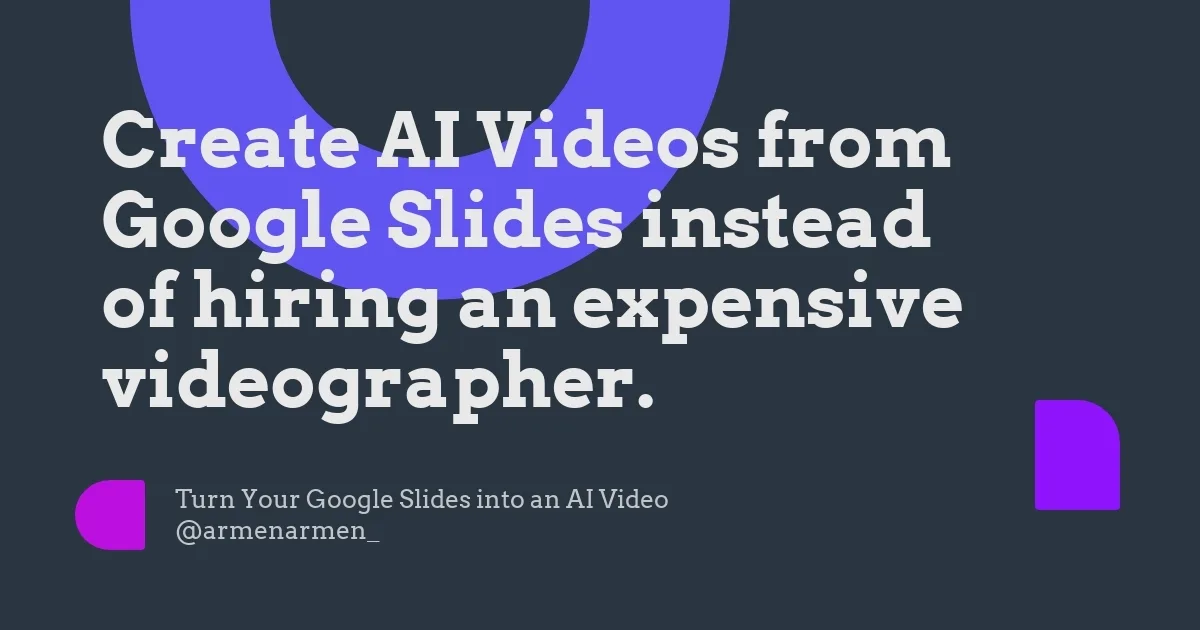 Preview of Slides To Videos - AI Video Creator